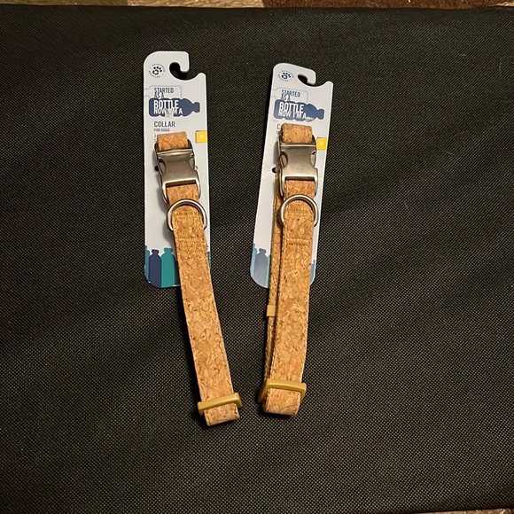 Dog collar made of water bottles